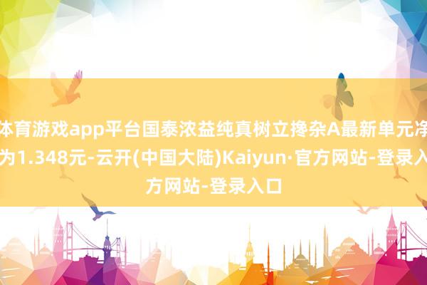 体育游戏app平台国泰浓益纯真树立搀杂A最新单元净值为1.348元-云开(中国大陆)Kaiyun·官方网站-登录入口